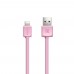 Кабель Remax 1 метр Fleet Speed для iPhone 5/6 розовый Lightning
