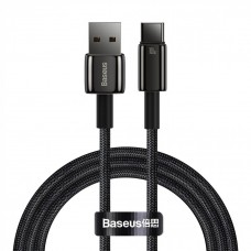 Кабель Baseus Tungsten Gold Fast Charging 100W USB-A to USB-C 2 метра черный