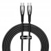 Кабель USB Type-C Baseus Glimmer Series Type-C to Type-C 100W 1m (CADH000701) черный