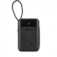 Аккумулятор портативный brevia 20000mAh 22.5W Type-C+Lightning внешняя батарея