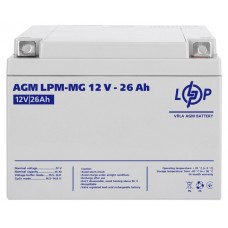 Акумуляторна батарея LogicPower LPM 12V 26AH (LPM-MG) AGM мультигель
