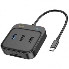 Конвертер хаб Hoco HB38 Easy link 7-in-1 Multiport адаптер (HDTV + SD / TF + USB3.0 + USB2.0*2 + PD 100W)