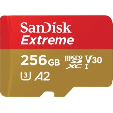 Карта памяти SanDisk Extreme 256GB microSDXC Class 10 V30 UHS-I U3 A2 (190 / 130 Mb/s)