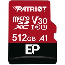 Карта памяти MicroSDXC 512 GB Patriot EP A1 R90 / W80