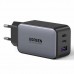 Зарядное устройство UGREEN EU 65W GaN CD244 (3 порта 2C + 1A)  прямоугольный 10335