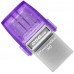 Двойная флешка Kingston usb3.0 + Type-C - 256 GB DTDUO3CG3 microDuo 3C 200MB/s