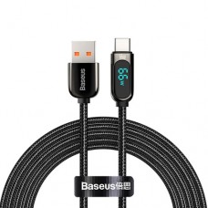 Кабель с экраном Baseus Fast Charging USB - Type-C 66W 2 метра CASX020101