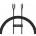 Кабель 65 Ватт - Type-C BASEUS Superior Series (SUPERVOOC) CAYS000901 1m черный
