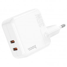 Зарядное устройство HOCO C110A Lucky 35W 2 выхода - порта USB-C