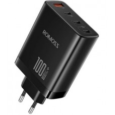 Зарядное устройство Romoss 2C1A 100W GaN 3 порта (AC100I-12-234H) черное