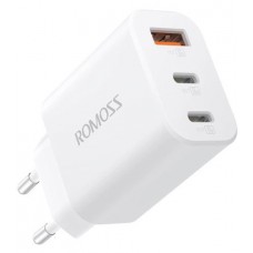 Зарядное устройство Romoss 2C1A 30W (AC30RB-H3-214H) на 3 выхода блок белый