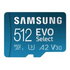 Карта памяти Samsung 512 GB microSDXC UHS-I U3 V30 A2 EVO Select