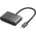 Преобразователь адаптер UGREEN CM162 USB-C to HDMI + VGA +USB 3.0 (50505)