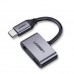 Конвертер адаптер UGREEN 50596 CM193 2 Ports USB-C HUB + 3.5mm - хаб преобразователь