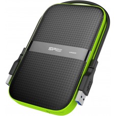 Внешний жесткий диск 2 TB - Silicon Power Armor A60 черно-зеленый (SP020TBPHDA60S3K)
