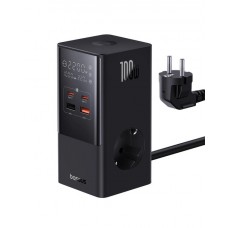 Зарядное устройство - удлинитель Baseus PowerCombo Tower Power Strip 2AC+2U+2C 100W 1.5m