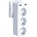 Фильтр удлинитель сетевой XO WL08 EU Smart Wall Plug Conversion Socket (3AC+2USB 2.4A) белый