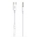 Кабель XO NBR211B Type-C (Male) - 3.5 (Male) аудио конвертер белый