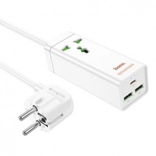 Фильтр удлинитель HOCO AC9A Talent desktop charger 2USB + Type-C 30W 10A
