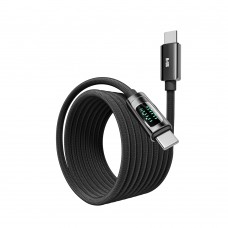 Кабель с дисплеем Yoki Type-C to Type-C 100W 2 метра