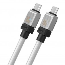 Кабель Baseus CoolPlay Series USB-C - USB-C 100W 1 метр белый CAKW000202
