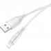 Кабель гибкий Usams U18 (US-SJ266) Round USB - Lightning 1 метр белый