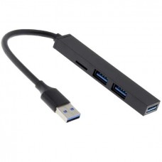 Хаб разветвитель юсб XO HUB014A на 3 порта USB + microSD