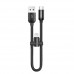Кабель 2 in 1 - microUSB + Type-C 2.4A 0.23 m - Baseus (CAMUTC-01) U-shaped Portable
