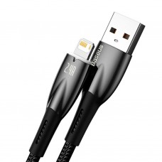 Кабель усиленный Baseus Glimmer USB to iPhone (Lightning) CADH000201 черный