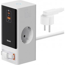 Зарядное устройство - станция питания Baseus PowerCombo Digital PowerStrip 65W 80 см