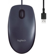 Мышь проводная Logitech B100 черная
