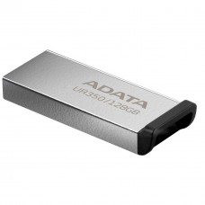 Юсб флеш накопитель металлический A-DATA UR 350 128Gb USB 3.2 серебристо черный