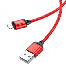 Кабель Borofone BX87 Sharp USB - Lightning усиленная оплетка красный