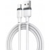 Кабель силиконовый Type-C - XO NB208 Liquid Silicone Data Cable 1m белый гибкий