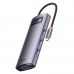 Хаб конвертер USB-C - VGA - 7-в-1 Baseus Metal Gleam 7-in-1 WKWG040013