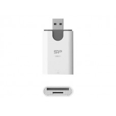 Кардридер - Считыватель карт памяти micro + SD - USB 3.2 SILICON POWER combo белый