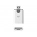 Кардридер - Считыватель карт памяти micro + SD - USB 3.2 SILICON POWER combo белый