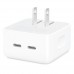 Зарядное устройство - адаптер блок Apple 35W Dual USB-C Port Compact Power Adapter (MNWM3)