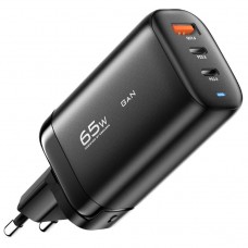 Зарядное устройство - блок адаптер Essager 65W GaN 1U+2C (ES-CD23) черное