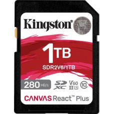 Карта памяти SDXC UHS-II U3 Kingston Canvas React Plus 1Tb V60