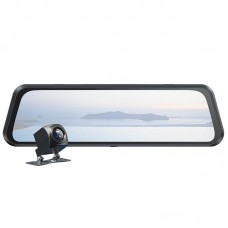 Видеорегистратор - зеркало на 2 камеры HOCO DI36 9.66 дюймов rearview mirror мониторинг 24 часа