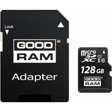 Карта памяти Goodram microSDXC 128GB сlass 10 UHS-I  + адаптер SD (M1AA-1280R12)