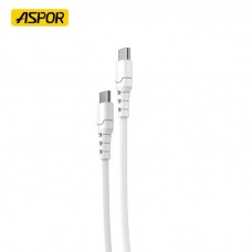 Защищённый кабель Aspor A098 - usb-c to usb-c белый