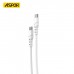 Защищённый кабель Aspor A098 - usb-c to usb-c белый