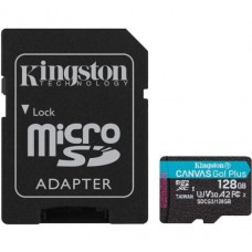 Карта памяти microSD Kingston Canvas Go Plus 128Gb UHS-1 U3 V30 (SDCG3/128GB)