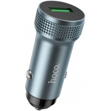 Автомобильное зарядное - адаптер быстрой зарядки HOCO Z49A Level single port car charger 18W QC3.0 серый