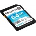 Карта памяти SDXC 64 ГБ - Kingston Canvas Go Plus UHS-1 U3 V30 (SDG3/64GB)