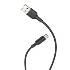 Кабель Hoco X25 Soarer USB - type-C 1 метр усиленные коннекторы черный 6957531080145