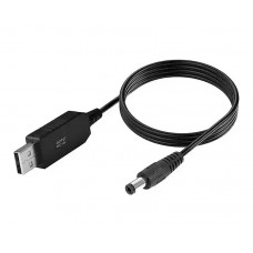 Кабель для роутеров USB-DC 5.5/2.5 повышение напряжения до 12V
