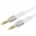 Кабель силиконовый НОСО UPA22 3.5 mm - 3.5 mm Silicone AUX adapter 1 метр белый